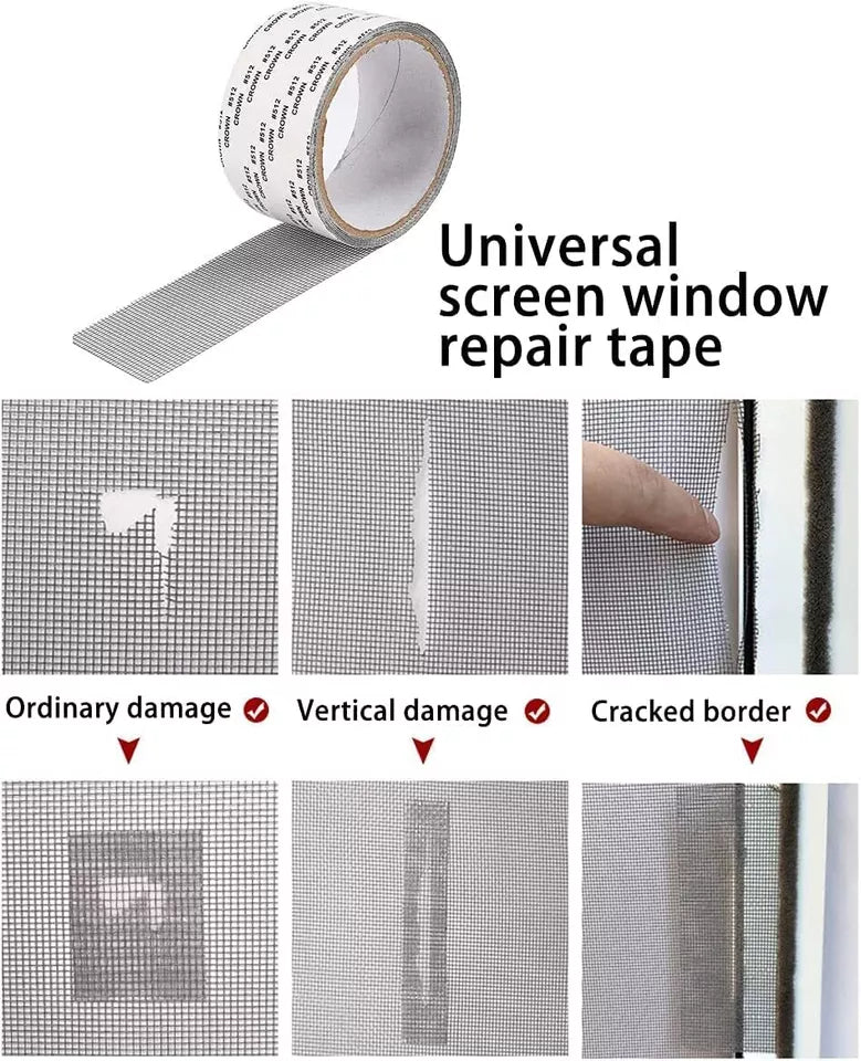 Mesh Roll Tape Window Screen Repair Patch