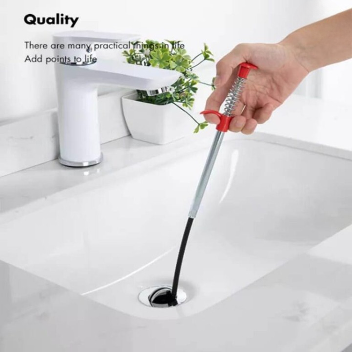 Stainless Steel Sink Wire Hair Catcher & Drain Cleaner
